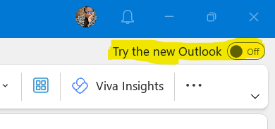 Hide annoying new outlook toggle switch in Outlook using Intune.